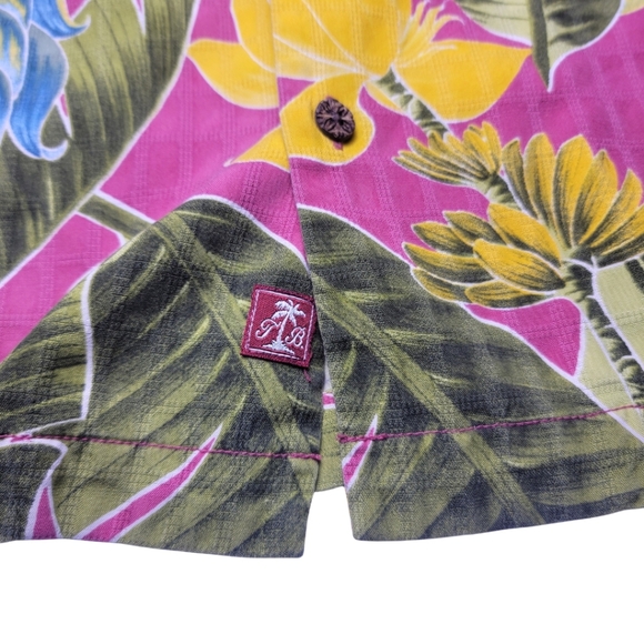 Tommy Bahama Parrot Cockatoo Lei Silk Camp Shirt S - Picture 7 of 8
